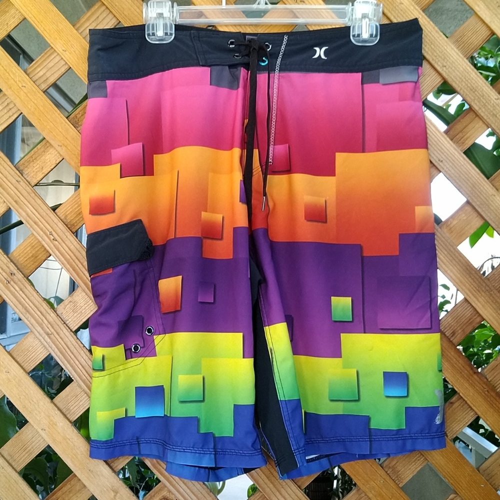 I'mHurley Phantom Boardshorts, Multicolor Size 34